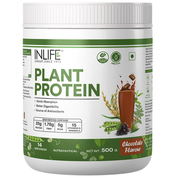 Inlife Plant Protein Powder Chocolate - Classic Derma