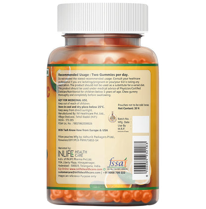 Inlife Vitamin C Gummies Orange Gluten Free