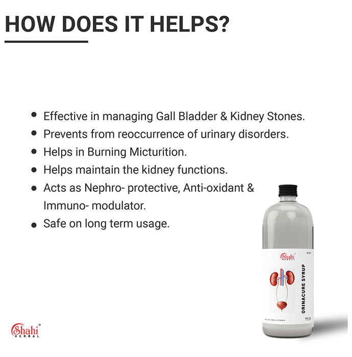 Shahi Herbal Orinacure Syrup (500ml Each)