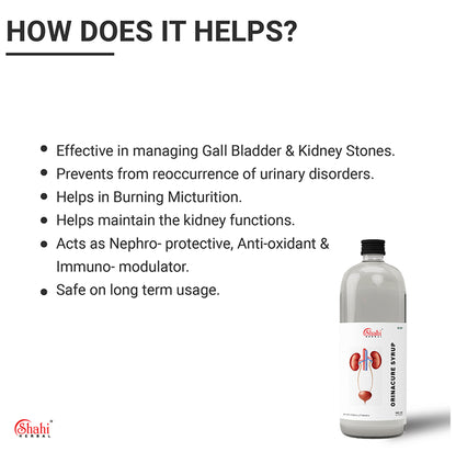 Shahi Herbal Orinacure Syrup (500ml Each)