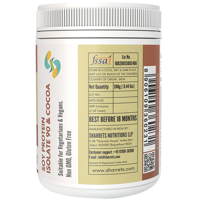 Sharrets Isolated Soy Protein 90% Powder Chocolate
