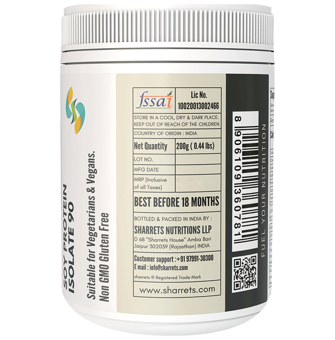 Sharrets Isolated Soy Protein 90% Powder Unflavoured