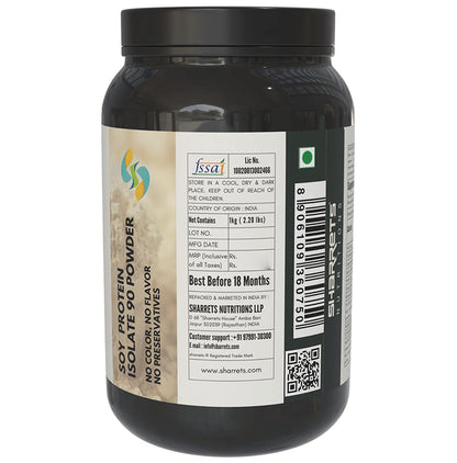 Sharrets Isolated Soy Protein 90% Powder Unflavoured