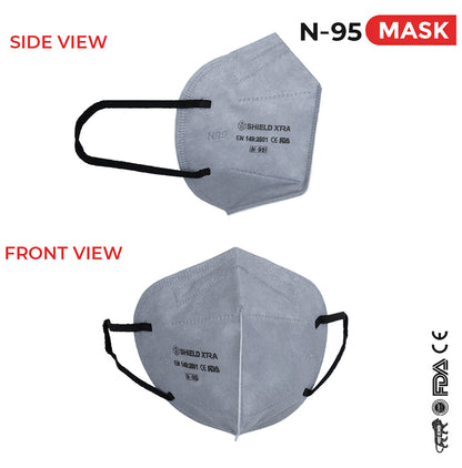 Shield Xtra Universal SX 7820 N95 FFP2 Certified Earloop with 6 Layers Particulate Respirator Mask