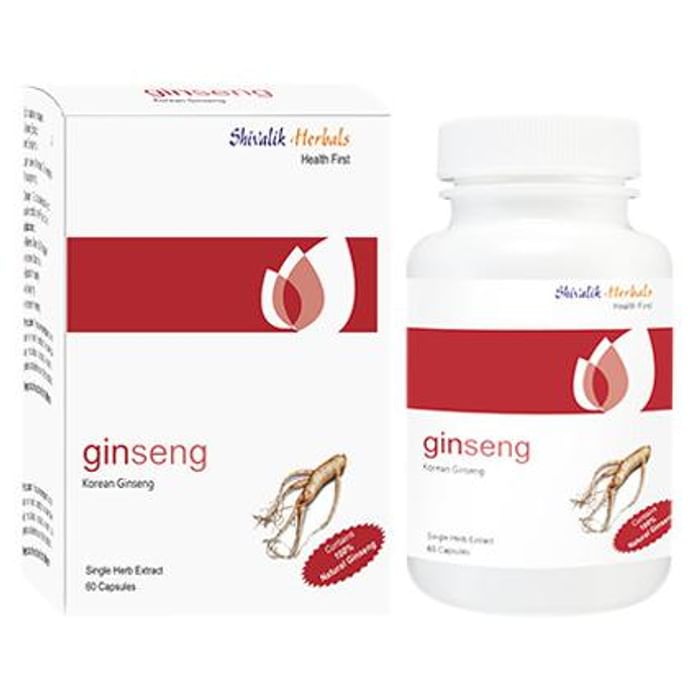 Shivalik Herbals Ginseng- Korean Ginseng 500mg Capsule - Classic Derma