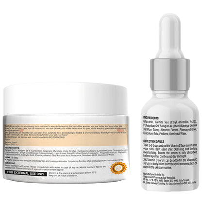 CGG Cosmetics Vitamin C Water Gel Moisturizer 90gm & 10ml Sample of 2% Vitamin C Serum Free