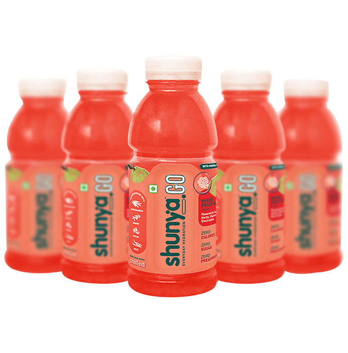Shunya Go Everyday Hydration Drink (300ml Each) Mixed Fruit Mania - Classic Derma