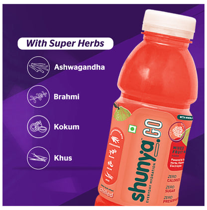 Shunya Go Everyday Hydration Drink (300ml Each) Mixed Fruit Mania