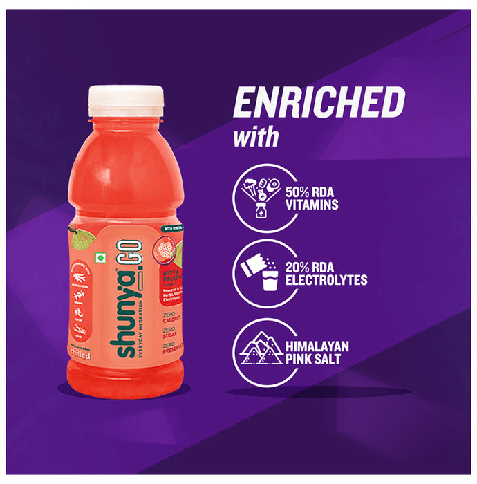 Shunya Go Everyday Hydration Drink (300ml Each) Mixed Fruit Mania