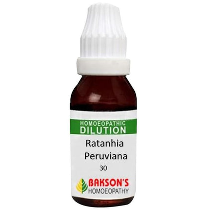 Bakson's Homeopathy Ratanhia Peruviana Dilution 30 CH - Classic Derma