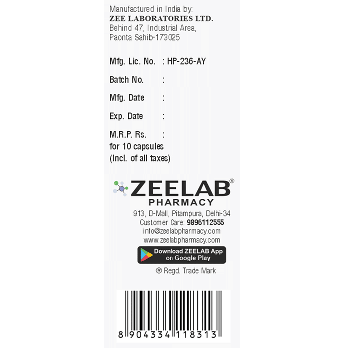 Zee Laboratories Zee Hara Capsule