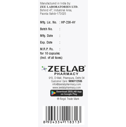 Zee Laboratories Zee Hara Capsule
