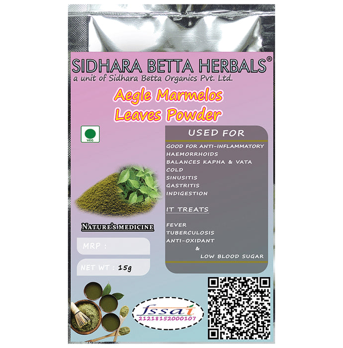Sidhara Betta Herbals Aegle Marmelos Leaves Powder - Classic Derma