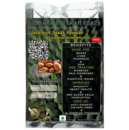 Sidhara Betta Herbals Artocarpus Heterophyllus Jackfruit Seeds Powder - Classic Derma