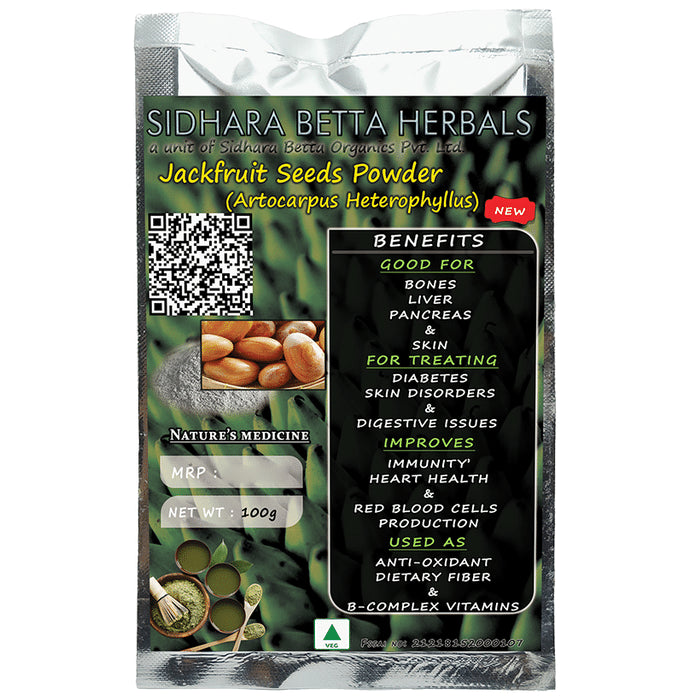Sidhara Betta Herbals Artocarpus Heterophyllus Jackfruit Seeds Powder - Classic Derma