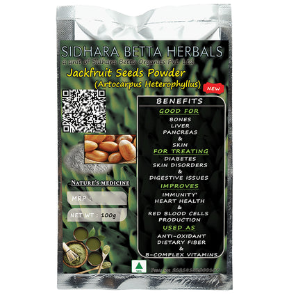 Sidhara Betta Herbals Artocarpus Heterophyllus Jackfruit Seeds Powder - Classic Derma