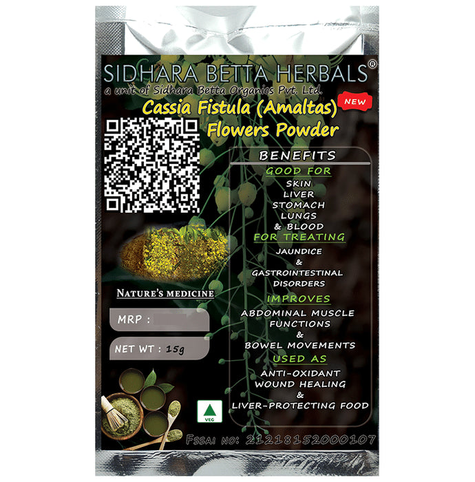Sidhara Betta Herbals Cassia Fistula Flowers Powder - Classic Derma