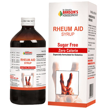 Bakson's Homeopathy Rheum Aid Syrup Sugar Free