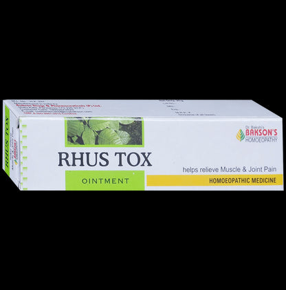 Bakson's Homeopathy Rhus Tox Ointment