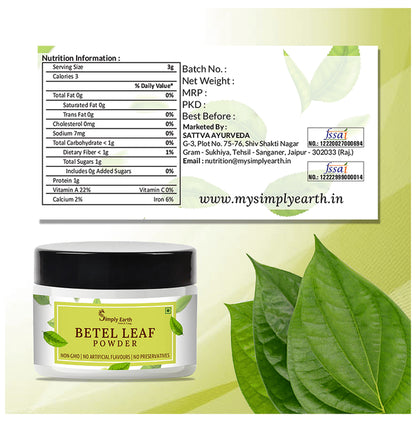 Simply Earth Betel Leaf Powder