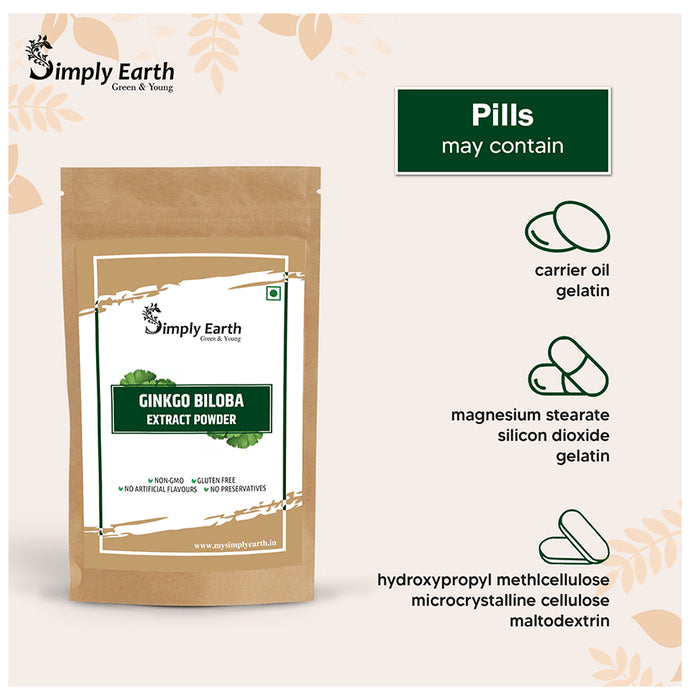 Simply Earth Ginkgo Biloba Extract Powder