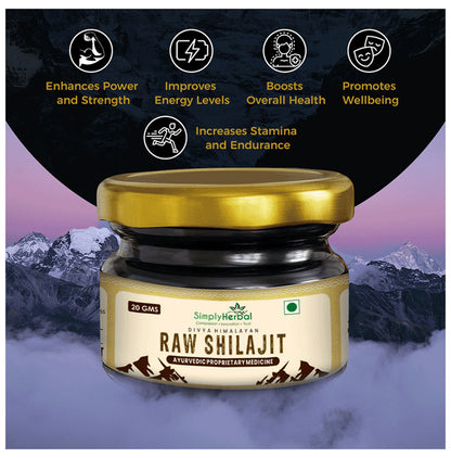 Simply Herbal Divya Shilajit Raw Shilajit Resin