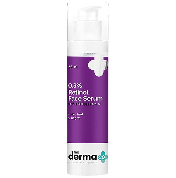 The Derma Co 0.3% Retinol Night Face Serum | For Spotless Skin - Classic Derma