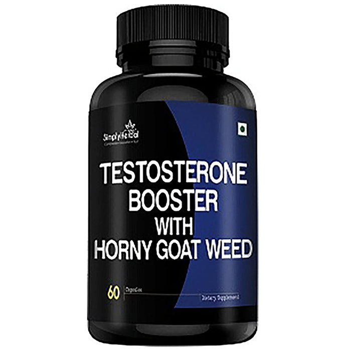 Simply Herbal Testosterone Booster With Horny Goat Weed Capsule - Classic Derma