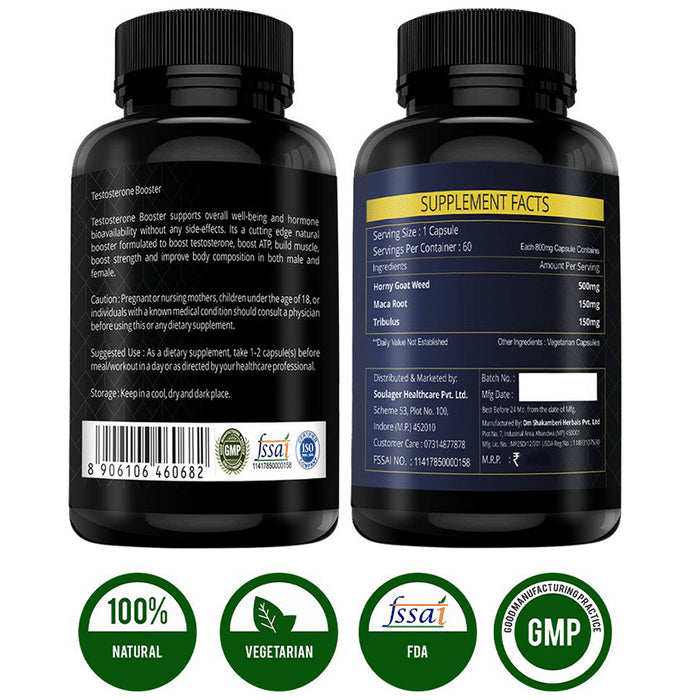 Simply Herbal Testosterone Booster With Horny Goat Weed Capsule