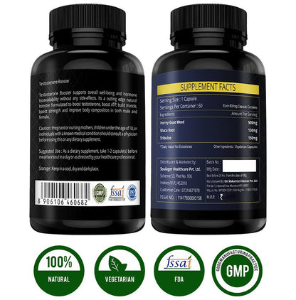 Simply Herbal Testosterone Booster With Horny Goat Weed Capsule