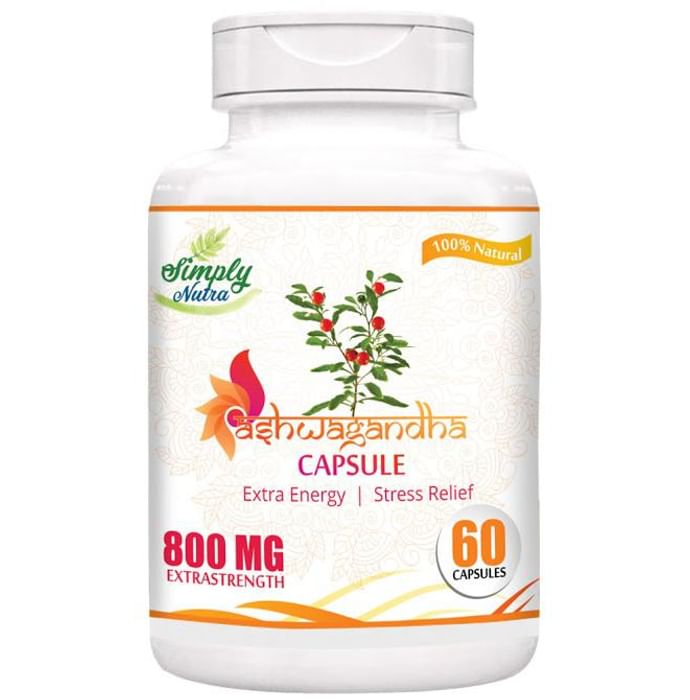 Simply Nutra Ashwagandha General Wellness 800mg Capsule - Classic Derma