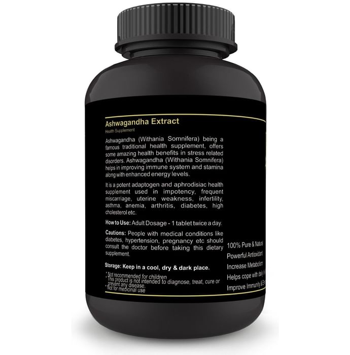 Sinew Nutrition Ashwagandha Supports General Wellness 500mg Tablet