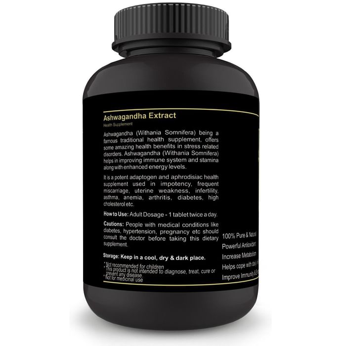 Sinew Nutrition Ashwagandha Supports General Wellness 500mg Tablet