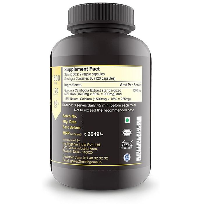 Sinew Nutrition Garcinia Cambogia Extract 1500mg Capsule