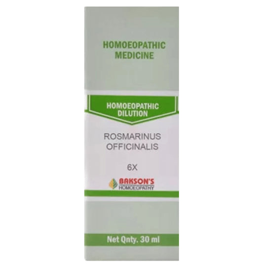 Bakson's Homeopathy Rosmarinus Officinalis Dilution 6X - Classic Derma