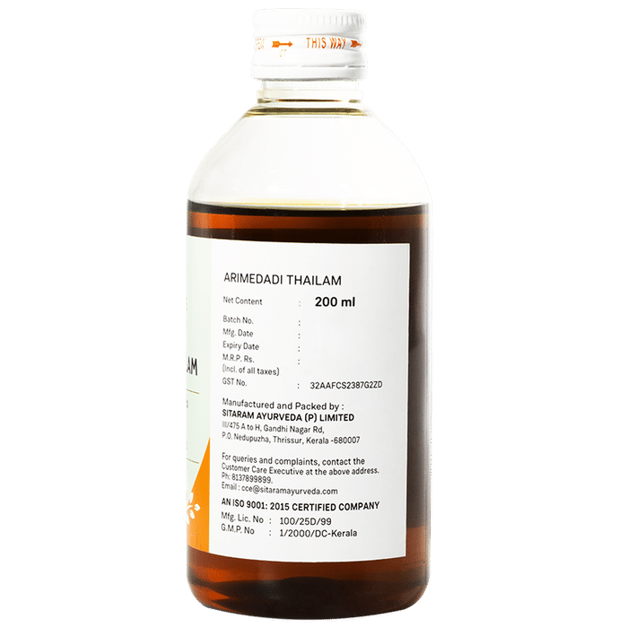 Sitaram Ayurveda Arimedadi Thailam(200ml Each)