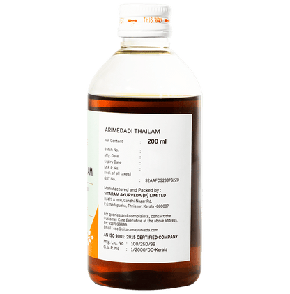 Sitaram Ayurveda Arimedadi Thailam(200ml Each)