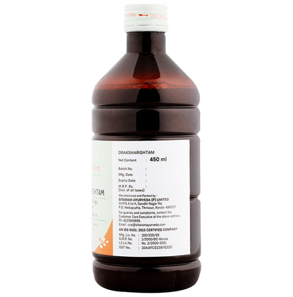 Sitaram Ayurveda Draksharishtam(450ml Each)