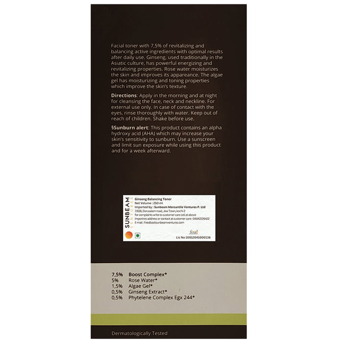 Skin Generics Ginseng Revitalizing Toner
