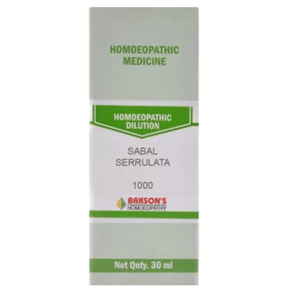 Bakson's Homeopathy Sabal Serrulata Dilution 1000 CH - Classic Derma