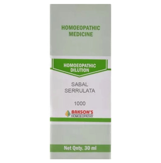 Bakson's Homeopathy Sabal Serrulata Dilution 1000 CH - Classic Derma