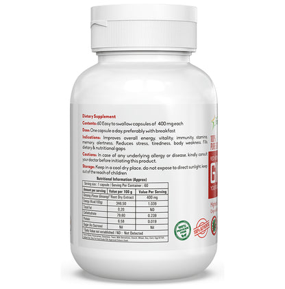 Skytag 100% Pure & Original Red Korean Gingseng 400mg Capsule