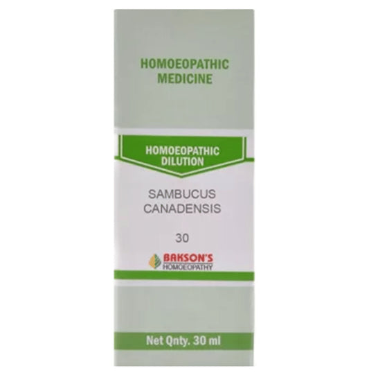 Bakson's Homeopathy Sambucus Canadensis Dilution 30 - Classic Derma