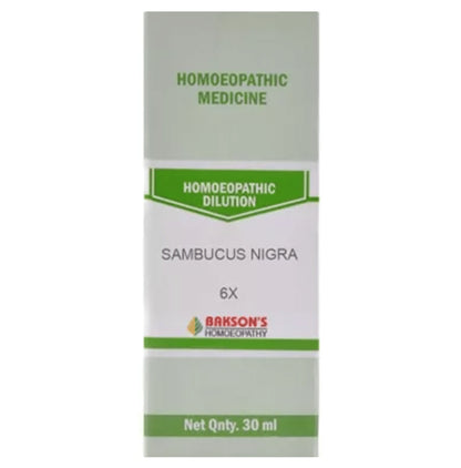 Bakson's Homeopathy Sambucus Nigra Dilution 6X - Classic Derma