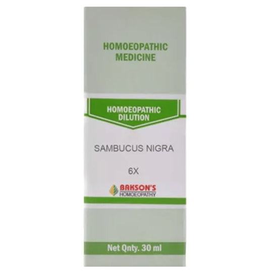 Bakson's Homeopathy Sambucus Nigra Dilution 6X - Classic Derma