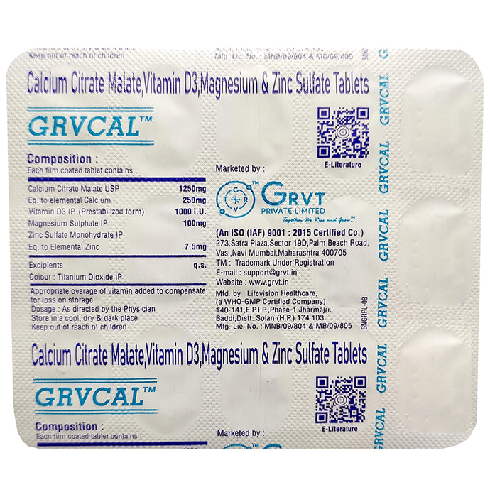 Grvcal Tablet - Classic Derma