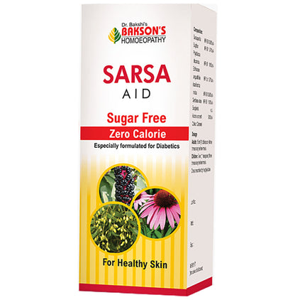 Bakson's Homeopathy Sarsa Aid Syrup Sugar Free - Classic Derma