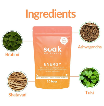 Soak Wellbeing Energy Powder (1.5gm Each)