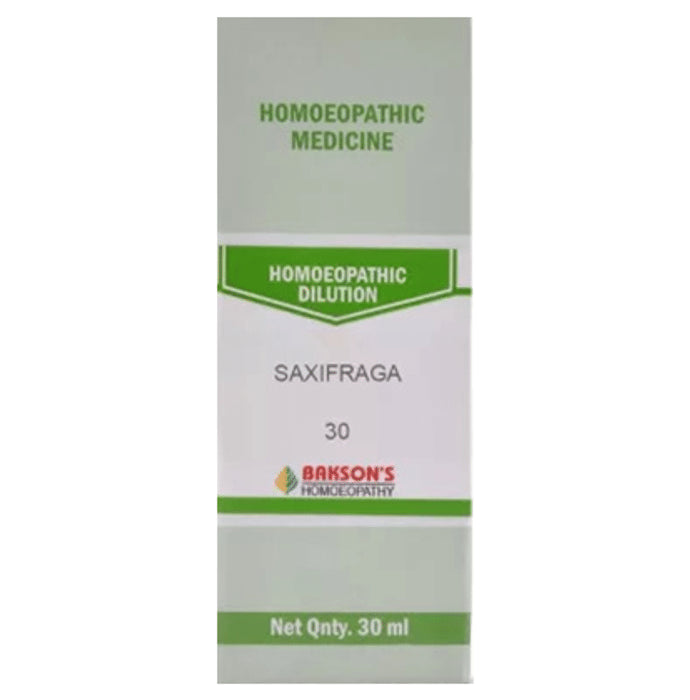 Bakson's Homeopathy Saxifraga Dilution 30 - Classic Derma