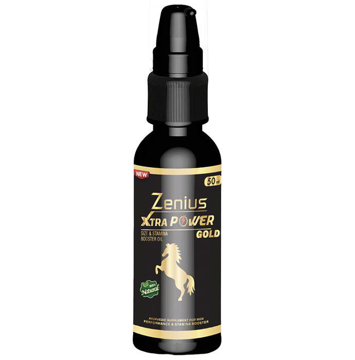 Zenius Xtra Power Gold Oil | for Men Performance & Stamina Booster - Classic Derma